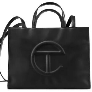 Telfar Black Medium Shopper